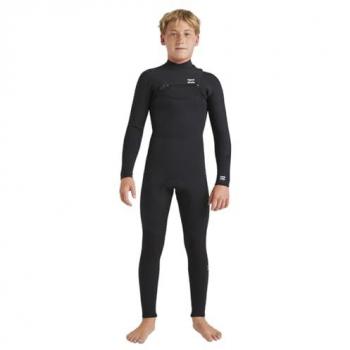 Billabong 4/3 mm Foil-Neoprenanzug für Kids, Größe 16, schwarz
