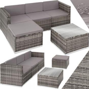 Rattan Lounge Set Lignano Tectake