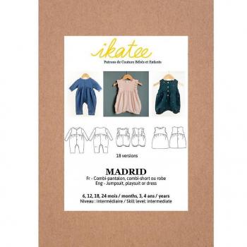 Ikatee Paper Pattern for Baby Madrid Jumpsuit