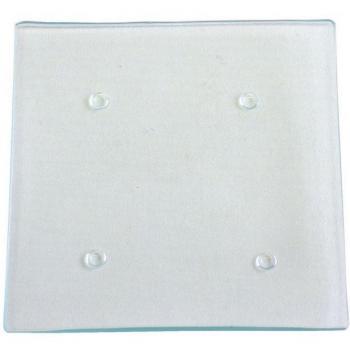 Klares Eckglatteller-Set (11 × 11 cm) – 6 Stück