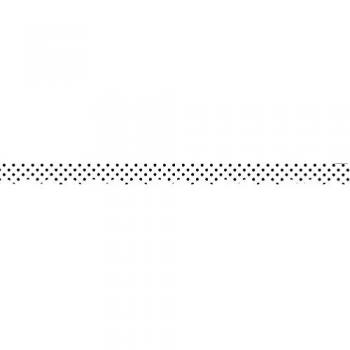 Teacher Created Resources White Scalloped Border Trim with Black Polka Dots