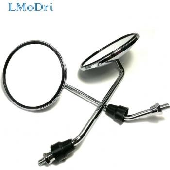 Espejos para motocicleta y bicicleta eléctrica, redondos de 8mm, par de 2