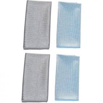 4pcs Microfiber Cleaning Cloths for Glass