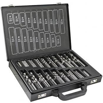 Kit de forets hélicoïdales JBM HSS 4341, 1‑10 mm – 170 unités