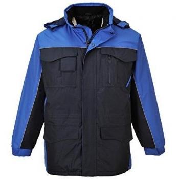 Portwest Ripstop Parka Jacket Navy/Royal Blue Extra Large