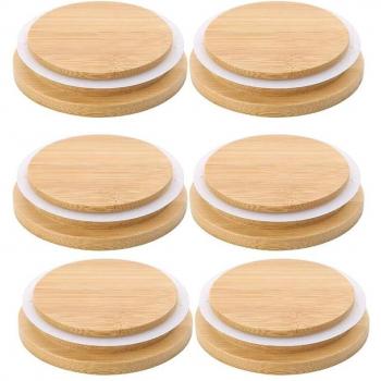 Bamboo Mason Jar Lids for Wide Mouth Jars