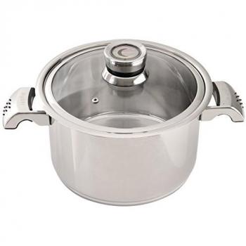 Invico 6.8 L Induction Safe Stockpot (Mirror Finish, Silver) – 24 cm