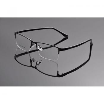 Deding Men's Fashionable Metal Half-Rim Glasses DD1178