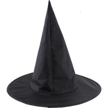 Chapeau de sorcière noir pour fête d'Halloween