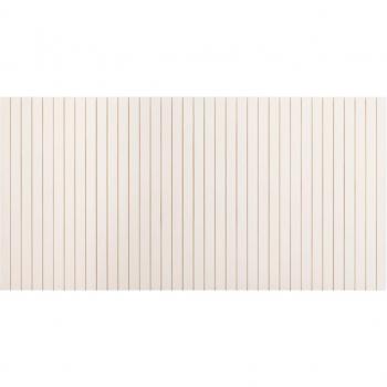 Cabecero de Madera Maciza Marta, Blanco y Ranurado