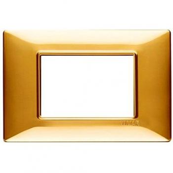 Oro Lucido Triplate Vimar Plana 14653.24