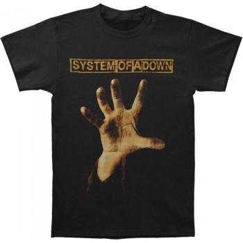 Systeem van een dons-unisex volwassen hand-T-shirt XL zwart