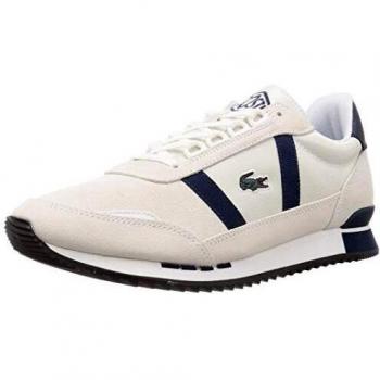 Lacoste Partner Retro 120 1 SMA, Men's White Baskets Hommes Blanc (Off WHT/NVY Wn1)