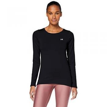 Under Armour Women's HeatGear Long Sleeve Black Top XL