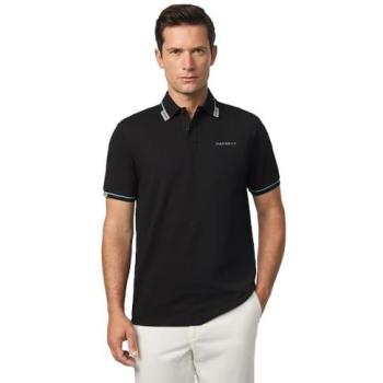 Hackett City Black Short Sleeve Polo XL Men