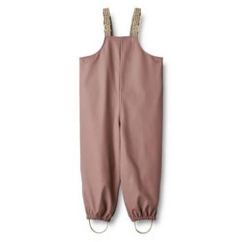 WHEAT Regenhose „Rainwear Charlo Overall“ – Mädchen, Größe 122, rosa, wasserfest, geschweißte Nähte