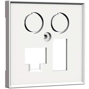 Central Plate for TV and LAN/TAE 55x55