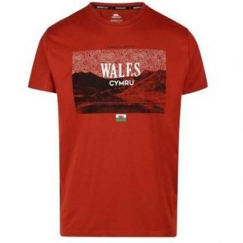 Trespass Men's Ashta Orange Printed T-Shirt