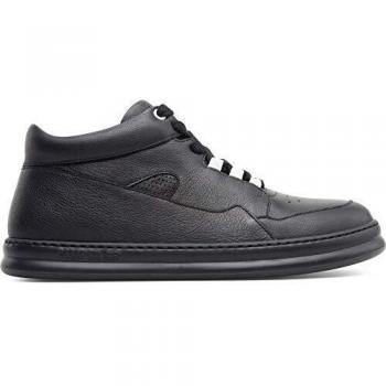 CAMPER Runner Men's Classic Black Smooth Leather Ankle Boots (Size 44)