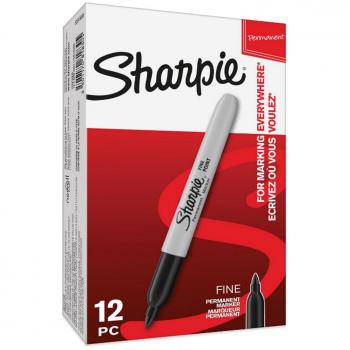 Schwarzer SHARPIE Marker mit feiner Spitze