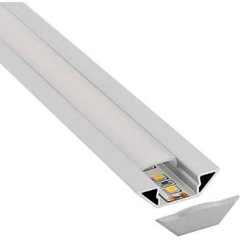 Perfil de aluminio SINGE para tiras LED, 1 metro