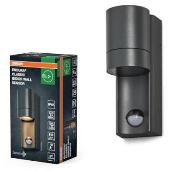 Osram Endura Classic Wall Sensor Isidor 2W GU10 grigio scuro