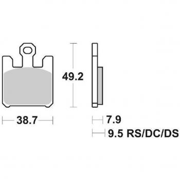 Plaquettes de frein SBS P788 DC