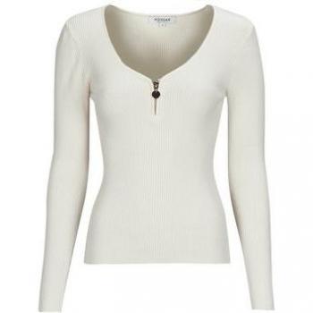 Pull côtelé femme avec zip