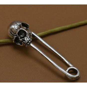 10pcs Skull Design Antique Pins