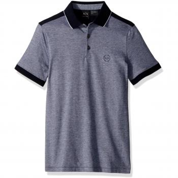 Armani Exchange Polo Azul Hombre Not So Basic