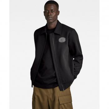 Felpa G-Star Dark Black Con Zip Uomo