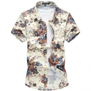 QUANBO Casual Summer Shirt for Men