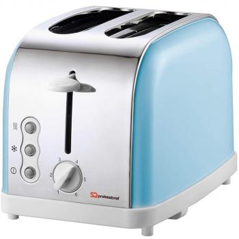 SQ Electric Stainless Steel 2 Slice Bagel Toaster Toast Reheat Defrost Function