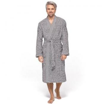 Unisex-Bademantel MÖVE Brooklyn Gr. M, schwarz, L:120cm