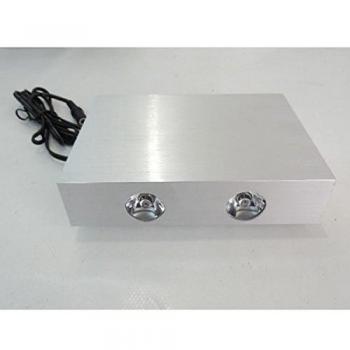 Sylvania applique murale LED 130X95X30mm blanc acier brossé