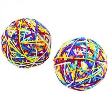 Furpaw Cat Exercise Toy Balls with Squeaker & Bell