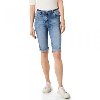 Short en denim bleu pour femme Cecil Taille 25