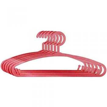 Gruccia Plastica per Bambini, AC-Déco, Confezione da 6, Rosa