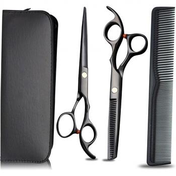 Ciseaux de coiffure 6 pouces avec dents plates
