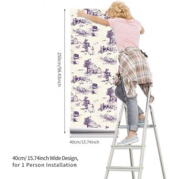 Papel Tapiz Autoadhesivo Vintage para Pared