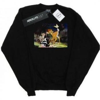 Disney Mens Bambi Tail Butterfly Still Sweatshirt L black