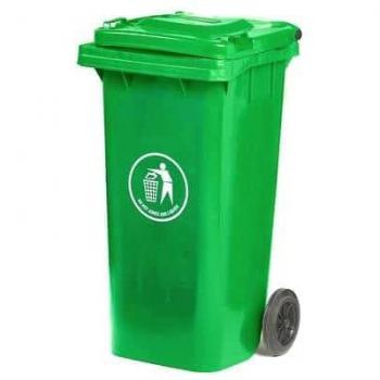 30% Recycled Polyethylene Green Wheelie Bin 240L