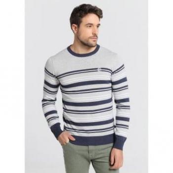 Maglione Six Valves Uomo Collo a Cassetta Bianco 132355