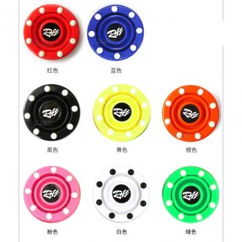 Bunte Eishockey Pucks