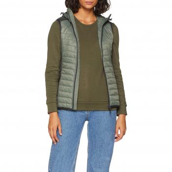 Kaki Damen Hybrid-Jacke, 36