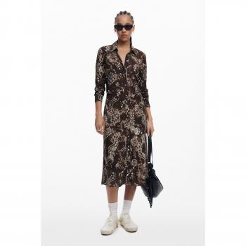 Desigual Abito Camicia Crema