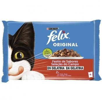 Felix Multipack Variété de gelées de bœuf et de poulet