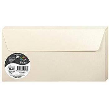 Enveloppes Pollen DL 120g Ivoire irisé