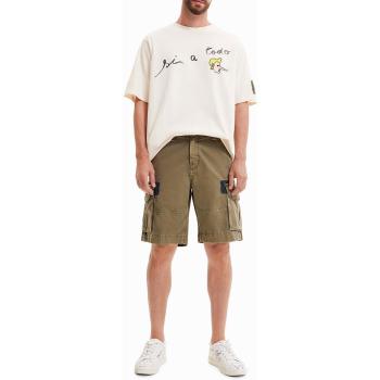 Desigual Cargo Trousers Green Cotton 36 (Uomo)