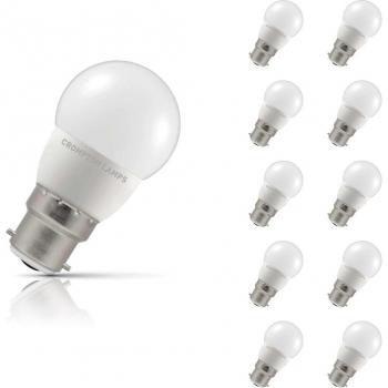 Crompton Golfball LED Bulb B22 4.9W Cool White Opal (40W Equivalent) 5-Pack